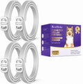 Flea and Tick Collar for Dogs 4 Packs,Dog Collars with Natural Essential Oils,Waterproof, Adjustable for Small Medium La