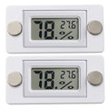 2PCS White Magnetic Temperature and Humidity Monitor for Jumping Spider Enclosure Accessories Digital Thermometer Hygrom