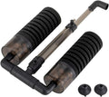 Hygger Aquarium Double Sponge Filter, Comes with 2 Spare Sponges, 1 Bag of Bio Ceramic Media Balls, Quiet Submersible Fo
