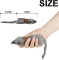 TTcat 2Pcs Cat Mice Toys,Faux Fur Cat Kicker Toys Large Mice with Long Tail Without Catnip, Interactive Catch Play Mouse Toy for Indoor Cats and Kittens.