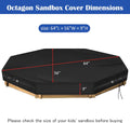 Kasla Octagon Sandbox Cover, 64" L×56" W×9" H
