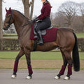 Horse Polo Leg Wraps Soft Fleece Wraps Equestrian Leg Bandage 4-Pack (Cob(8.2ft), Wine Red)