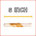 Pet Factory Twistedz American Beefhide 5" Chip Rolls Dog Chew Treats w/ Real Beef Meat Wrap - 8 Count/1 Pack