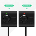 Adjustable Thermostat, Briidea Plug in Heating & Cooling Thermostat with LED Indicator, Compatible with Space Heater, Wi