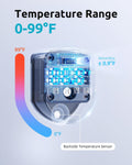 SEAOURA 2-in-1 Aquarium Magnetic Cleaner with Digital Aquariums Thermometer