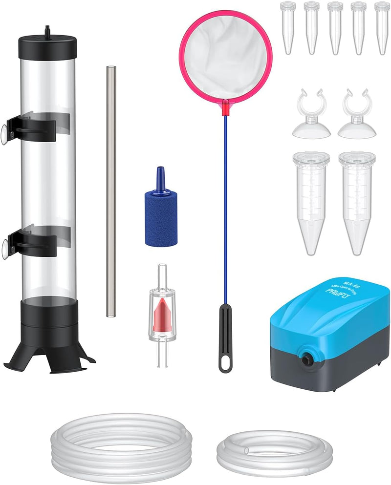 Pawfly Brine Shrimp Hatchery Kit, Shrimp Egg Incubator, Brine Shrimps Hatching Set, Artemia Hatchery with Air Pump, Live