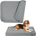 PAWFINITY Waterproof Dog Bed Cover Replacement Washable, Easy to Clean, Pet Hair Resistant, Heavy Duty Oxford, Zipper Closure, Indoor/Outdoor Use, Fits 38 Inch Dog Crate - Large, 36x27x3, Grey