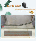 DOOREASY Cat Screen Door, Upgraded Pet Door Mesh Screen Prevent Cats Dogs from Running Out, Cat Resistant Screen Door with Zipper Closure, Easy Install (Fits Doors Up to 36"x96")