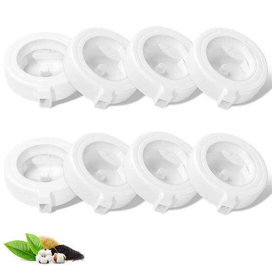 8-Pack Replacement Filters for 3L/3.6L/4.6L/6L/8L Gravity Pet Water Dispenser, Dog Water Filter Replacement, Triple Filtration Pet Fountain Filter, Water Feeder Filter for Cat and Dog
