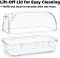 Large Chinchilla Dust Bath House, 11 in Clear Enclosed Hideout
