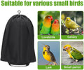 DONGKER Bird Cage Cover,Polyester Rain-Proof Parrot Blackout Birdcage Shade for 11.8"-15.7" Dia,25.6"-27.6" Height Round Birds Cages Windproofing & Warmth & Light-Proof