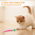 Bouncy Balls for Cats, Cat Worm Toy-5 Pack&2 Bells