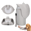 EPETKO Portable Dog Water Bottle, Leak Proof Collapsible Water Bottles Lightweight Dog Water Bottle Suitable for Pets Outdoor Walking, Hiking, Travel, Camping (Gray, 20.9, Ounces)