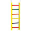 Prevue Pet Products 6-Rung Wood Bird Ladder - Accessories for Small, Medium, and Large Birds, Hanging Birdcage Toy for Climbing, Foot Exercise, Beak Use, Mental Enrichment, and Interactive Play