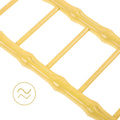 Yardwe Hamster Ladder Bird Ladder for Bird Cage Plastic Yellow