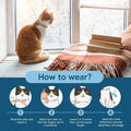 Flea Collar for Cats, Cat Flea Collar, Kitten Flea Collar, Flea and Tick Collars for Cats, Adjustable Cat Tick Collar wi