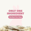 Benji & Louie Air Dried Whole Rabbit Ears with Fur - Natural Healthy Dog Treats or Dog Chews, Single Ingredient, 1.5 oz, 4 to 6 Count