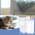 Newivi 2 Pcs Cat Litter Storage Container with Airtight Lid Cat Litter Storage Bin with Spout Sealable Heavy Duty Bucket