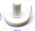 Aquarium Choice Coral frag Plugs for Coral fragging kit lps Bases(30pcs 0.98 inch Ceramic Coral Base)