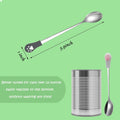 Cat Dog Food Can Spoons | 3 PCS | Stainless Steel Pet Wet Food Spoon | Cute Cat Claw Silicone Mixing Spoon | White, Gray and Orange
