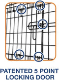 Precision Pet Two-Door Provalue Wire Dog Crate, 36in, for Pets 50-70lbs
