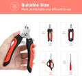 Bretheil Dog Nail Clippers Trimmer Set, Quick Safety Guard to Avoid Over-Cutting, Stainless Steel Razor Sharp Blades, Sturdy Non-Slip Handles, Storage Case and Nail File, Professional Pet Grooming