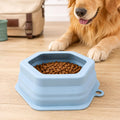 Collapsible Silicone Dog Bowl 700ML, Spill Resistant Pet Travel Bowl for Food Water, Foldable Portable Cat Bowl