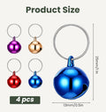 4 Pcs Cat Collar Bell, Small Bell for Cat Dog Collar Jingle Bells for Pet