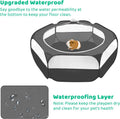 Amakunft Small Animal Pop-Up Playpen with Mesh Cover, 47'' x 23.6'' x 15'' Chicken Brooder Box, Play Pen Indoor Outdoor 