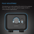AC Infinity Air Pump One-Outlet Adjustable Oxygen Pump Kit with Tubing, Check Valve, and Air Stone, for Aquariums, Ponds