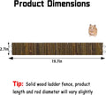 Rat Bendy Long Suspension Bridges 19.7 x 2.7 Inch Hamster Climbing Ladder Flexible Wooden Bridge for Dwarf Hamster Sugar