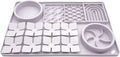 Evenco Slow Feeder Bowl, Silicone Lick Mat with Suction Cups for Dog Cat, Snuffle Mat for Pet Smell Training, Puzzle Toys for Bored Puppy, Sniff Mat for Slow Eating and Keep Busy, Lavender Gray