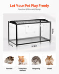 VEVOR Hamster Cage, 360 Viewing Transparent Hamster Habitats, Small Animal Cage