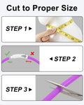 Joytale Light Up Dog Collar, LED Silicone Cut-to-Fit Rainproof