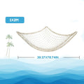Sukh Fish Net Decorations for Party - 3PCS 39.37 * 78.74 in Fishing Net Decoration Netting for Wall Photo Hanging Nautic