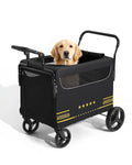 Heavy Duty Pet Stroller for Medium & Large Dogs with Ramp