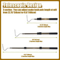 41.6" Snake Hook Reptile Catcher Stick Tongs Rattlesnakes Grabber Pick-up Handling Tool Kit for Catching Controlling or 