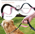 Uppetly Hands Free Dog Running Leash with Waist Belt, Dual Handle Elastic Bungees Retractable Rope for Medium and Large 