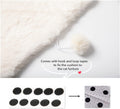 SHENGOCASE 2-Pack 10"x 20" Faux Rabbit Fur Cat Dog Bed Cushion Pad Mat, Cat Tree Tower Replacement Cushion for Window Pe