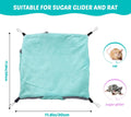 LYART Sugar Glider Pouch Hammock Bed Bedding, Sugar Glider Cage Accessories Toys for Rat, 3-Layer Hammock Make Pet Cages