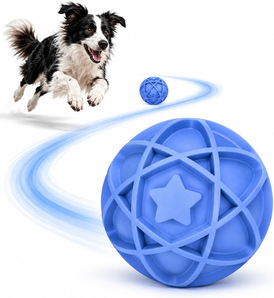 2026 Upgraded Smart Interactive Dog Ball Toy [Tire-Grade Rubber& Automatic Jumping] Ball with Colorful LED Lights, Recha
