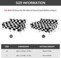 BFPETHOME Cat Couch & Dog Couch Bed, Pet Sofa for Small Pet, Cute Cat Sofa, Checkered Dog Bed with Washable Cover (Black&White)