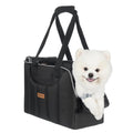 Dog Purse Carrier for Small Dogs Cats Rabbits Up to 12lbs, Lightweight Pet Sling Carriers with Crossbody Strap, Portable Puppy Soft Sided Tote Bag Carrier for Vet,Hiking,Travel Black