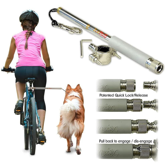 WalkyDog Plus Dog Bicycle Leash for Bike