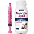 Dewormer Liquid for Dogs & Cats, 7-Way Wormer for Tapeworms, Roundworms & Hookworms, with Praziquantel & Pyrantel Pamoate – Gentle on Stomach, 100ml