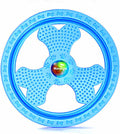 Flying Disc Dog Sport Toy with Flashing LED Lights, Light Up Pet Disk for Ultimate Night Time Play