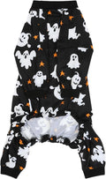 HDE Dog Pajamas One Piece Light Comfy Pjs Pet Costume M-3XL Ghost Star 3XL