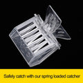 APlayfulBee 15 Pcs Queen Bee Cage Catcher Clip Transparent Plastic Beekeeping Tools kit