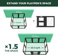 FXW Add-On Whelping Gate & Panel for AuraSpace Acrylic Indoor Dog Playpen