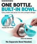 The 2-in-1 Dog Water Bottle & Bowl 2026 New Portable Trave Pet Dispenser Perros Silicone Water Ball Spill Proof Container Design on Walks Walking Hiking Insulat